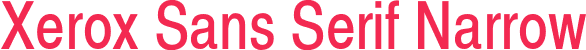 Xerox Sans Serif Narrow